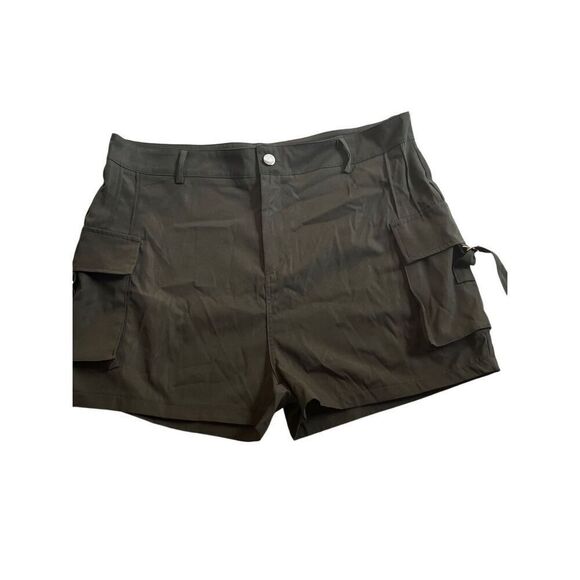 Blush Mark High-Rise cargo fabric short - Picture 1 of 8